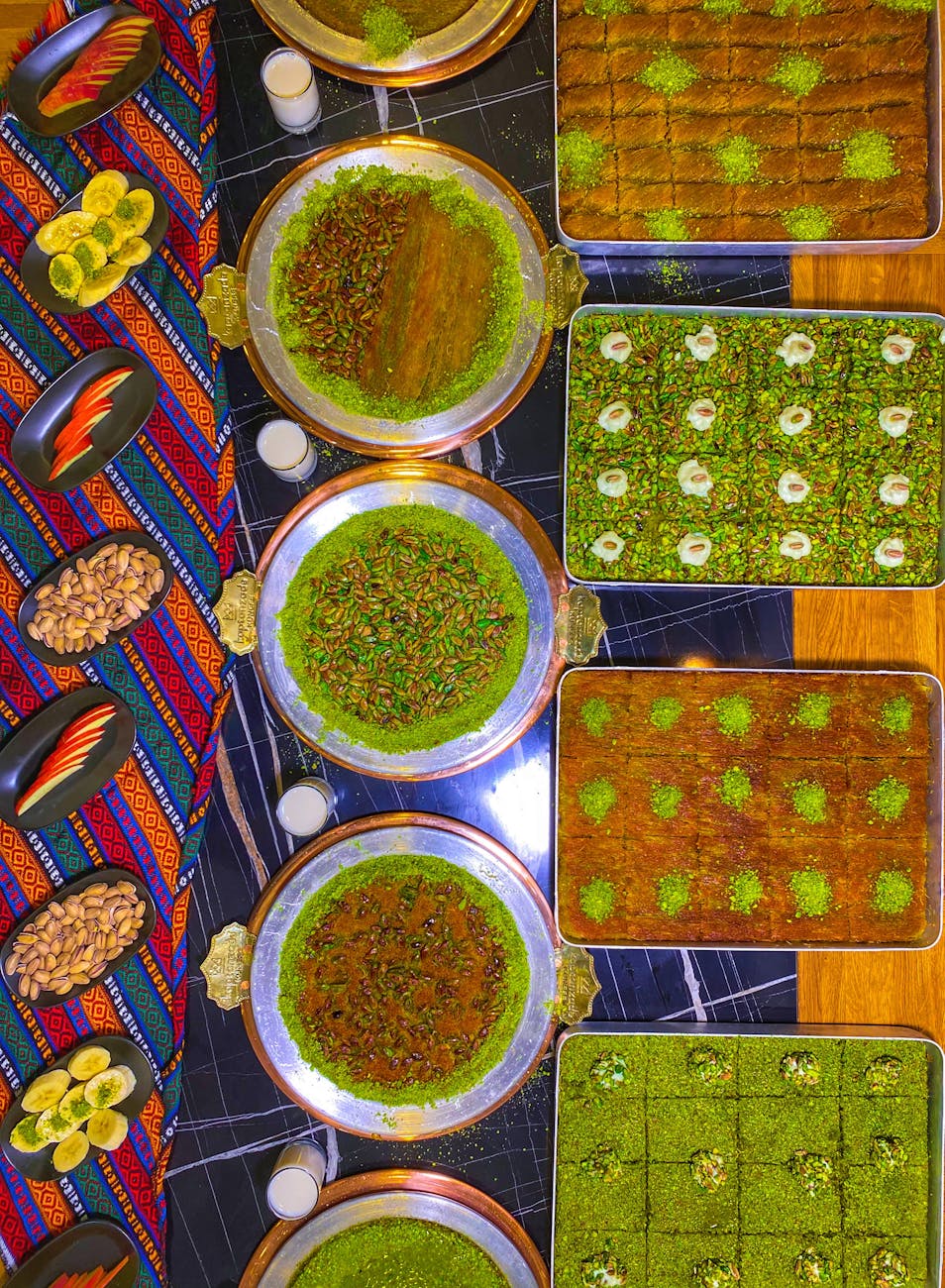 colorful traditional dishes