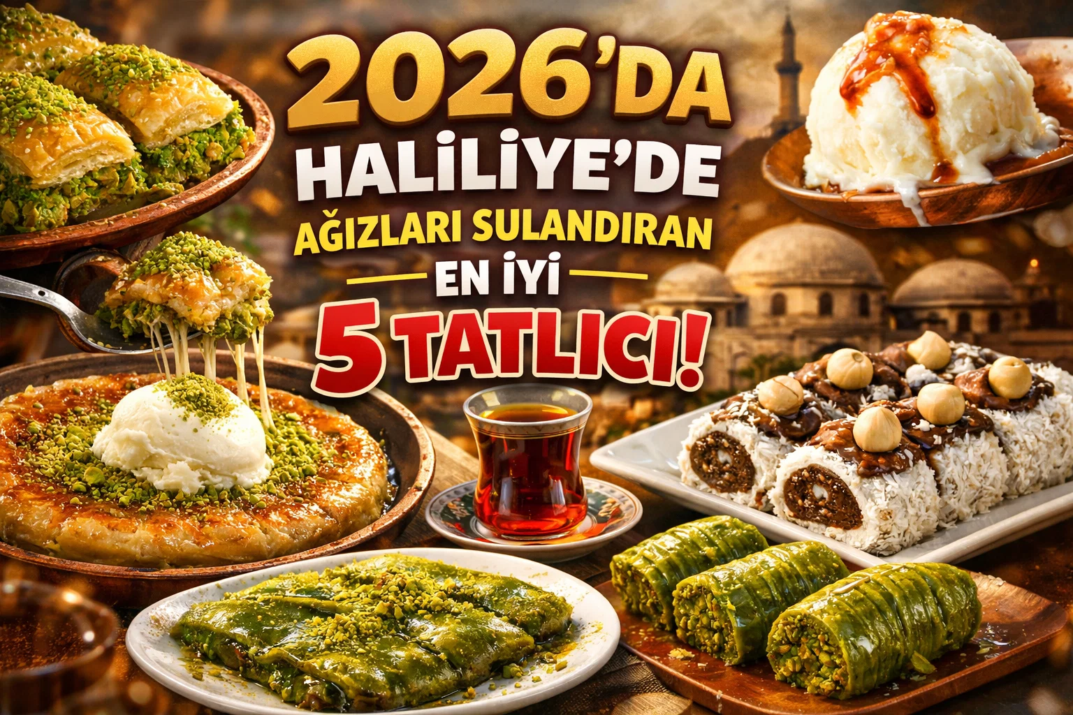 2026'da Haliliye'de Ağızları Sulandıran En İyi 5 Tatlıcı