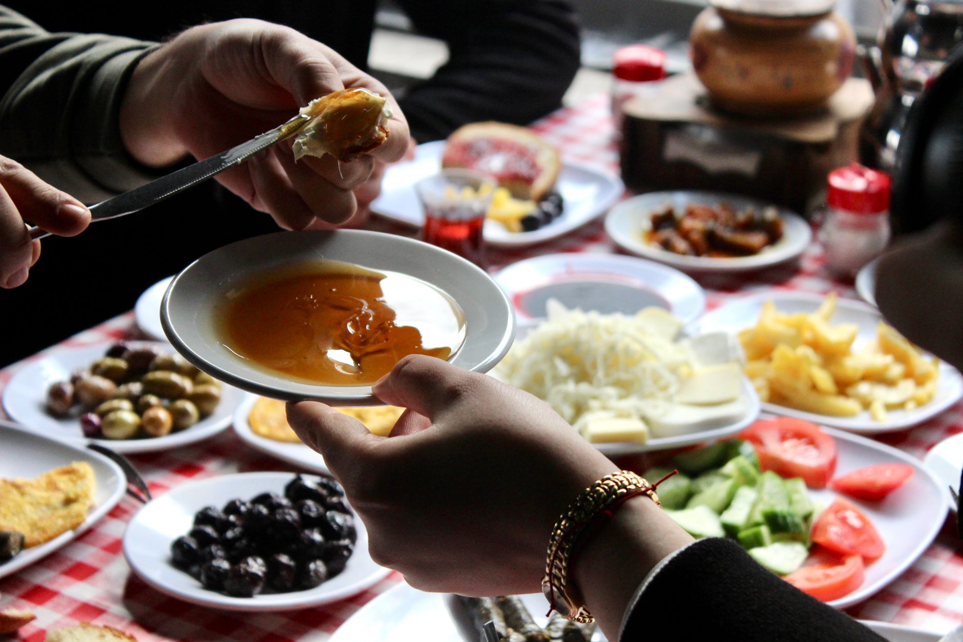 authentic turkish breakfast with friends